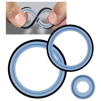 Tuf-Flex® PTFE/EPDM Unitized Tri-Clamp® Gasket