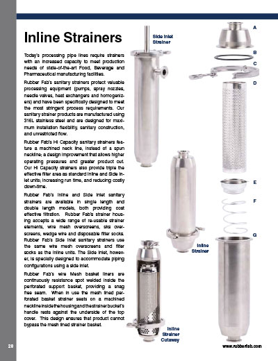 Inline Strainers