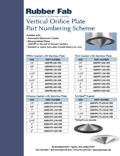 Vertical Orifice Plates